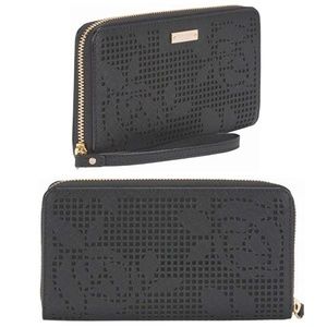 Kate Spade Perforated Rose Wristlet